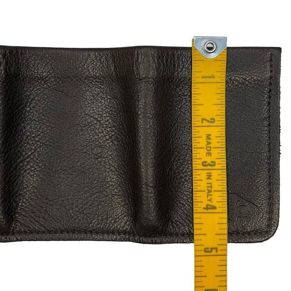 The Leather Store TLS Bison Hide Leather Tri-Fold Wallet Chocolate Helena MT - Picture 9 of 10